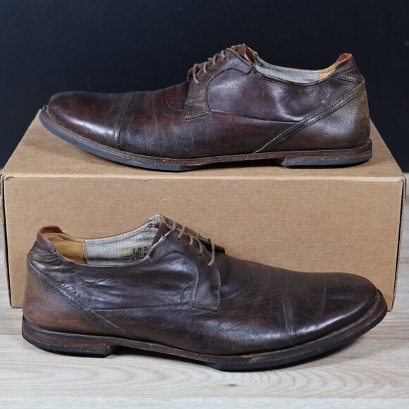 Timberland Boot Company Wodehouse Shoes Mens Size 9 Brown Cap Toe Leather 75507 - Picture 1 of 9
